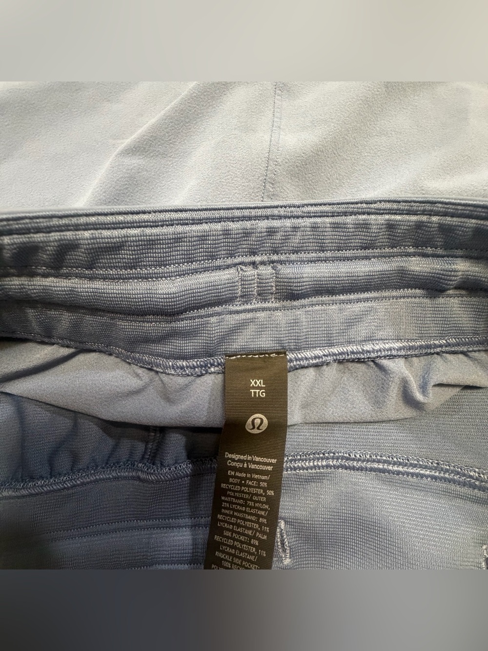 Lululemon Mens Zeroed In 5” Linerless Shorts Light Blue Size XXL - Picture 5 of 5